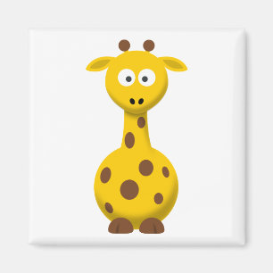 Tecknad Giraffe Magnet