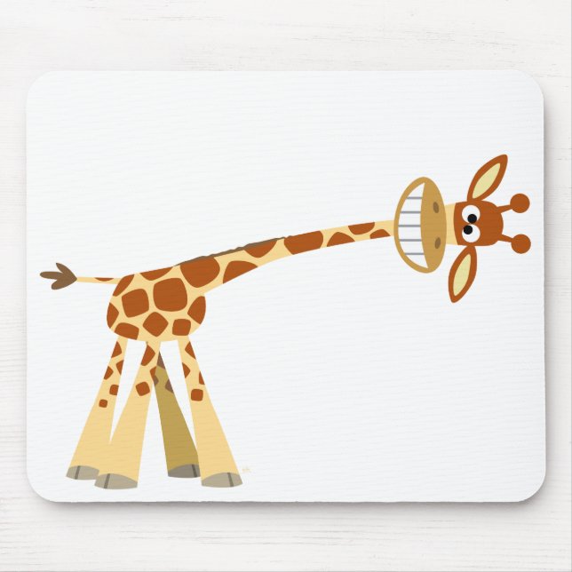 Tecknad giraffe moussepad! musmatta (Framsidan)