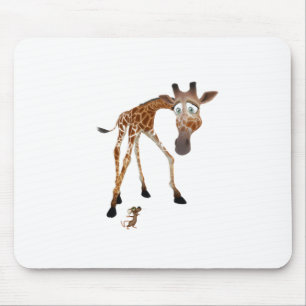 Tecknad Giraffe och mus Musmatta