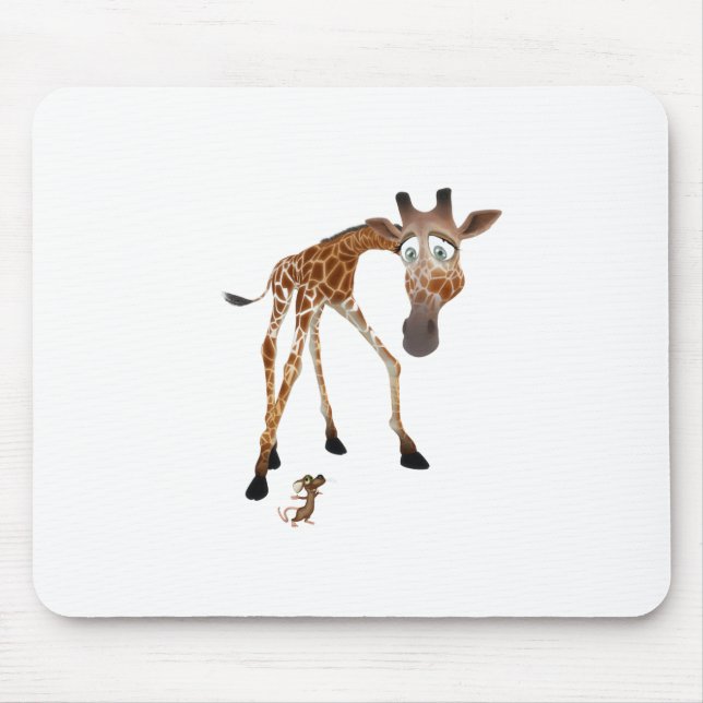 Tecknad Giraffe och mus Musmatta (Framsidan)