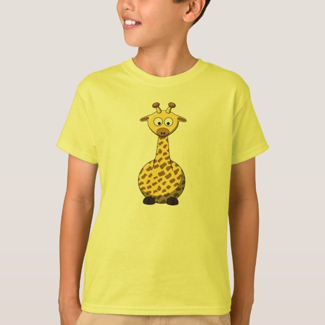 Tecknad Giraffe T-shirt (Framsida)