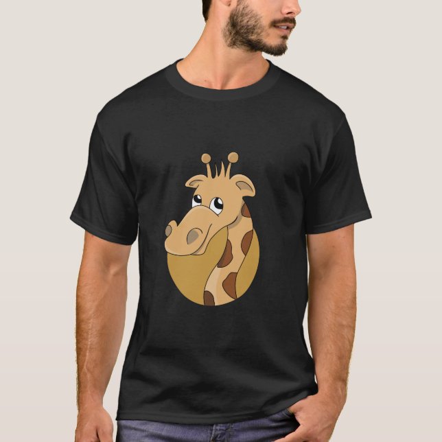 Tecknad giraffe t shirt (Framsida)