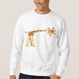 Tecknad giraffe T-shirt! Långärmad Tröja
