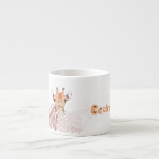 tecknad Giraffe teckning Espressomugg