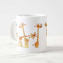 Tecknad Giraffes: Herd Jumbo Mugg