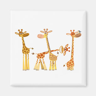 Tecknad Giraffes: Herd Magnet