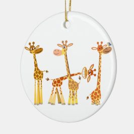 Tecknad Giraffes: Herd Ornament