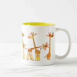 Tecknad Giraffes: Herden Mugg