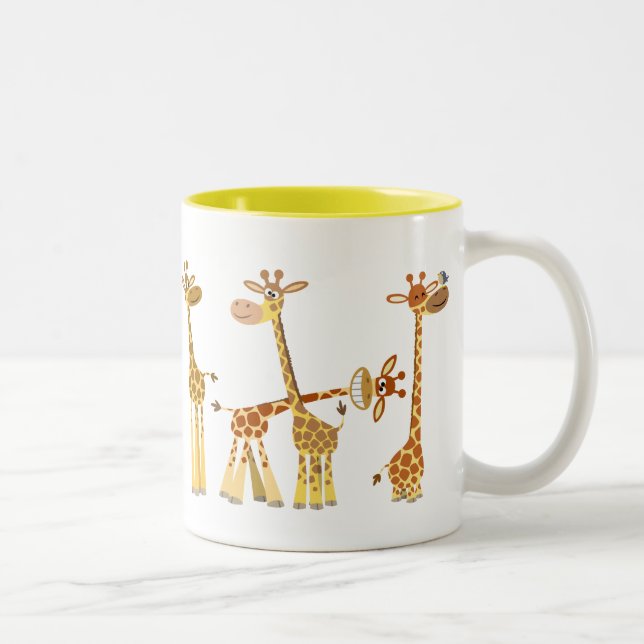Tecknad Giraffes: Herden Mugg (Höger)