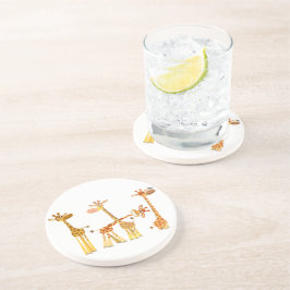 Tecknad Giraffes: Herden Underlägg Sandsten