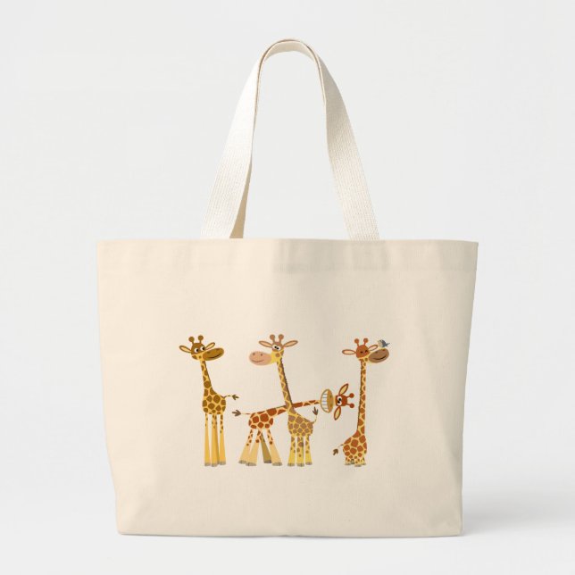 Tecknad Giraffes: Herdpåsen Jumbo Tygkasse (Framsidan)