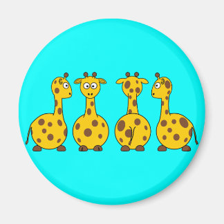 Tecknad Giraffes Magnet