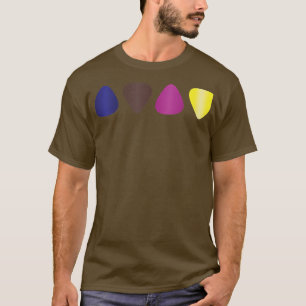 Tecknad Gitarr Plektrum Kärlek som spelar Guitar13 T Shirt