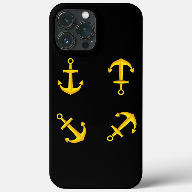 Tecknad Golden Boat Anchor Set (Baksida)