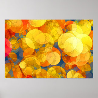 TECKNAD GOLDEN BUBBLES Poster