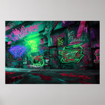 Tecknad Graffiti Art - Insatser med färgstarka sid