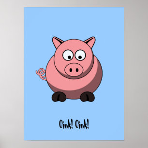 Tecknad Gris Poster