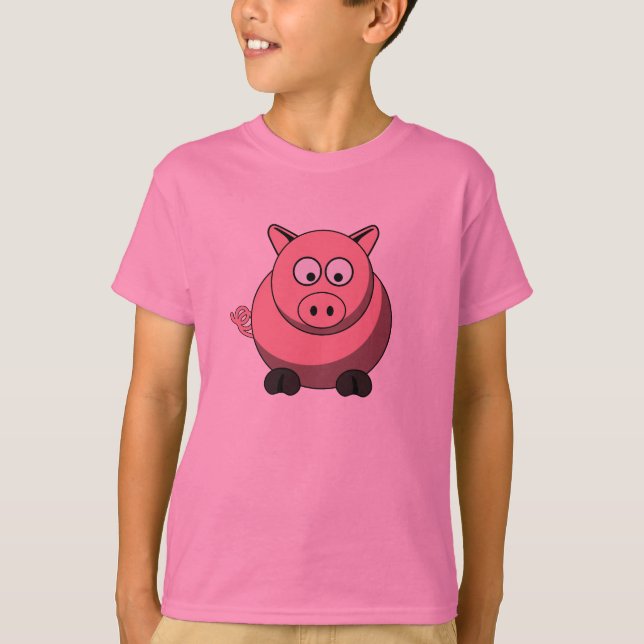 Tecknad Gris Tee (Framsida)