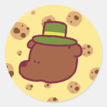 Tecknad Grizzly Sticker