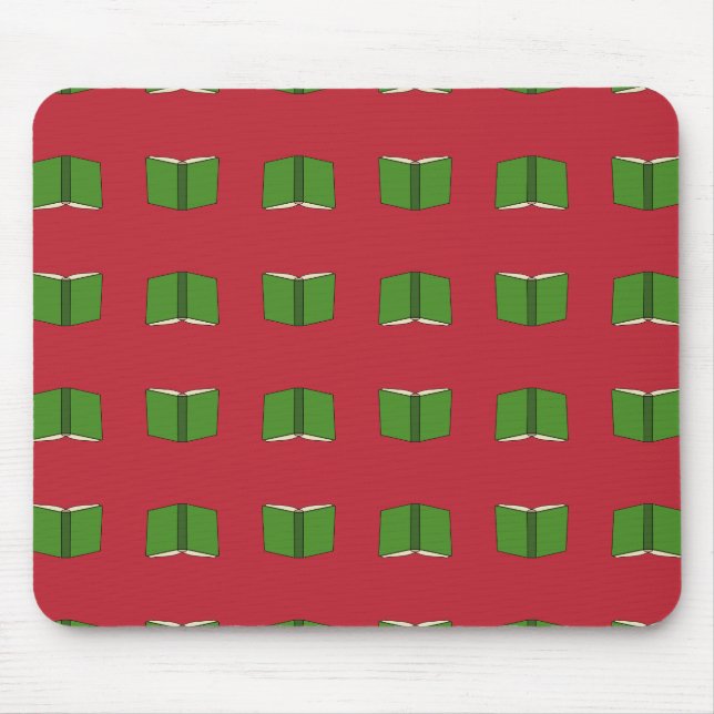 Tecknad Grönt Bok Musmatta (Framsidan)