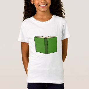 Tecknad Grönt Bok T Shirt