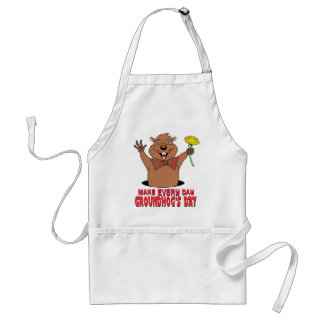 Tecknad Groundhog Förkläde