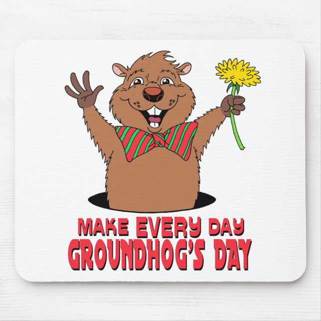 Tecknad Groundhog Musmatta (Framsidan)