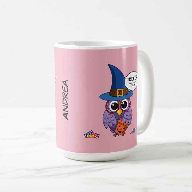 Tecknad-guiden Uggla - Bus eller godis | Lägg till Kaffemugg (Framsida höger)