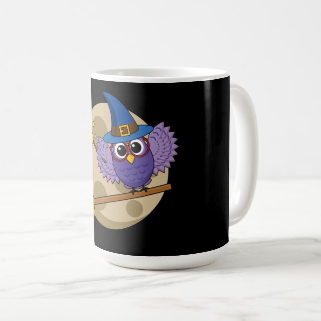 Tecknad-guiden Uggla som flyger på Broom Kaffemugg (Framsida höger)