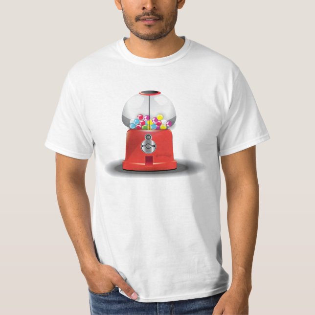 Tecknad gumball Candy Maskin Tee Shirt (Framsida)