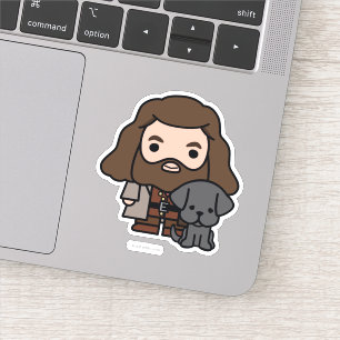Tecknad Hagrid and Fang Character Art Klistermärken