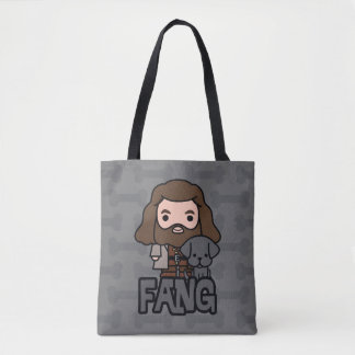 Tecknad Hagrid and Fang Character Art Tygkasse