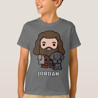 Tecknad Hagrid och Fang Karaktärs Konst T Shirt