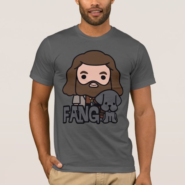 Tecknad Hagrid och Fang Karaktärs Konst Tröja (Framsida)