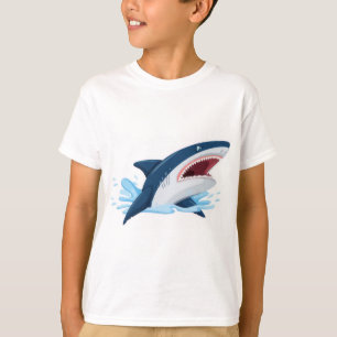 tecknad haj t shirt