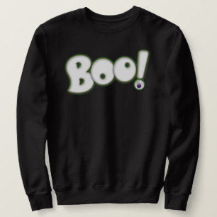 Tecknad Halloween BOO Lettering av vit spöktyp Sweatshirt
