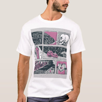 Tecknad Halloween: Roligt Illustration T Shirt
