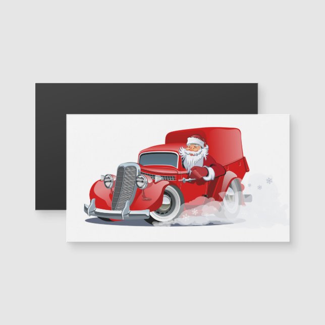 Tecknad hälsning julkort (Fram/baksida)