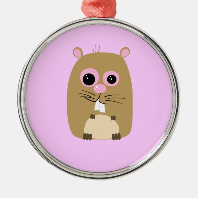 Tecknad Hamster Ornament (Framsidan)