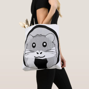 Tecknad Hamster Scarested Joy Tygkasse