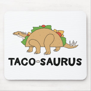 Tecknad Hand plockade Taco Dinosaur Tacosaurus Rex Musmatta