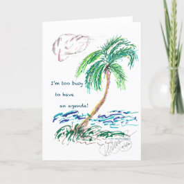 "Tecknad Handflatan #2"/"Agenda #1" Kort