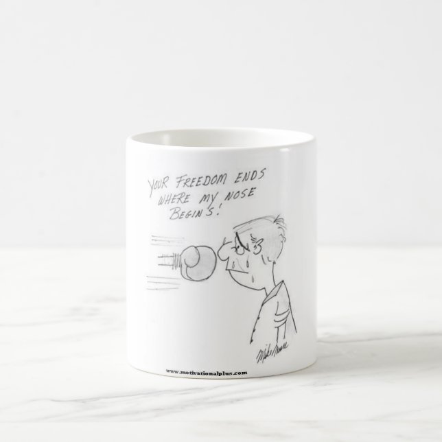 Tecknad: Hantering av svåra personer Kaffemugg (Center)