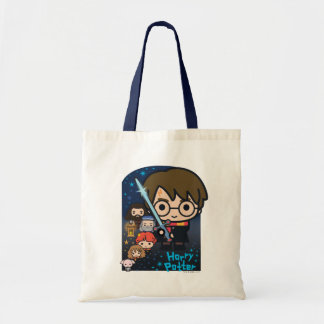 Tecknad Harry Potter Chamber of Secrets Graphic Tygkasse