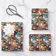 Tecknad Harry Potter Character Toss Mönster