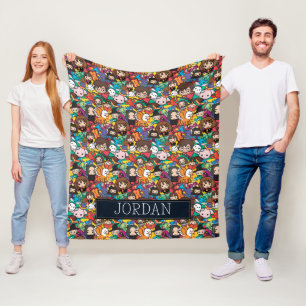 Tecknad Harry Potter-karaktär   Lägg till ditt nam Fleecefilt