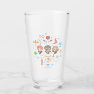 Tecknad Harry Potter Kor-Stitch Collage Glaskopp