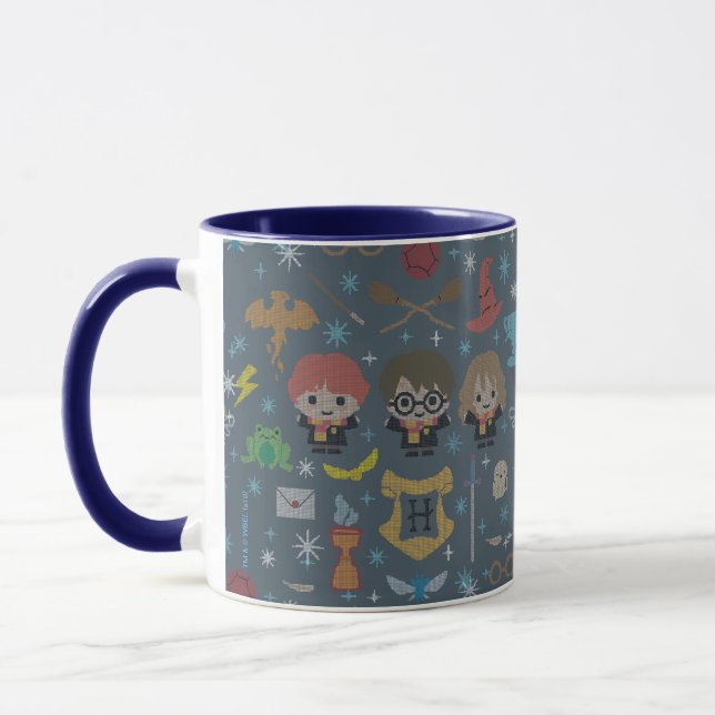Tecknad Harry Potter Kor-Stitch Collage Mugg (Vänster)