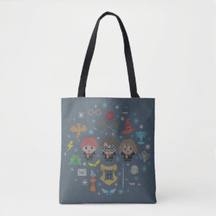 Tecknad Harry Potter Kor-Stitch Collage Tygkasse