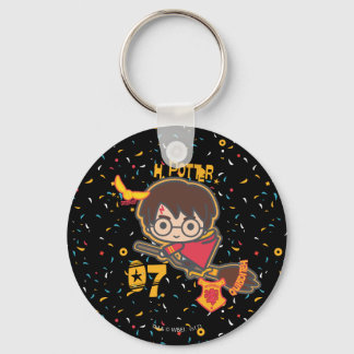 Tecknad Harry Potter Quidditch-jägare Nyckelring
